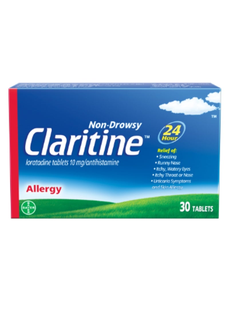 Claritine 10mg Non-Drowsy Allergy Relief - 30 Tablets